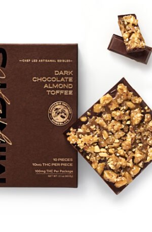 Dark Chocolate Almond Toffee Bar