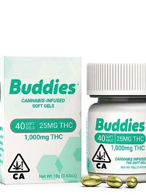 THC Softgels 40 x 25mg 40ct (1000mg)